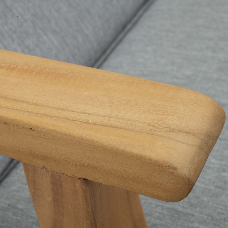MARINA OUTDOOR PATIO TEAK SINGLE CHAISE