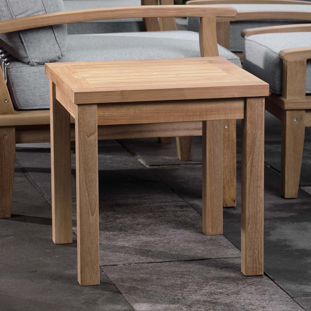 MARINA OUTDOOR PATIO TEAK SIDE TABLE