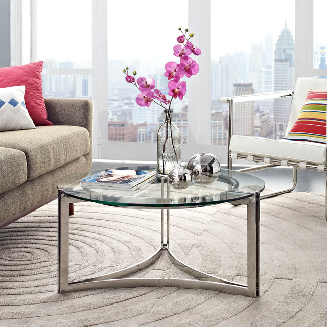 SIGNET STAINLESS STEEL COFFEE TABLE | LIVING ROOM