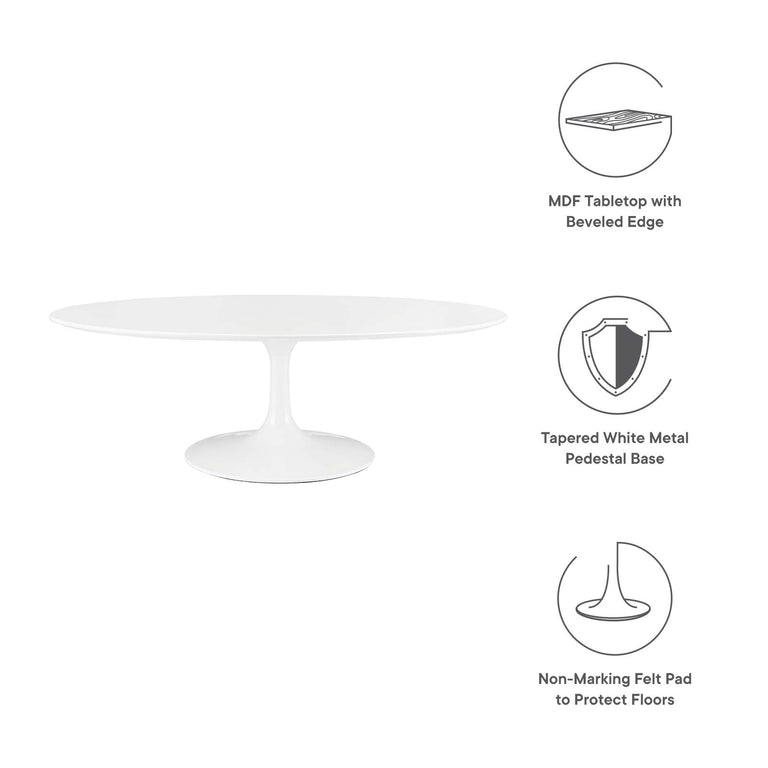 LIPPA WOOD OVAL COFFEE TABLE | LIVING ROOM