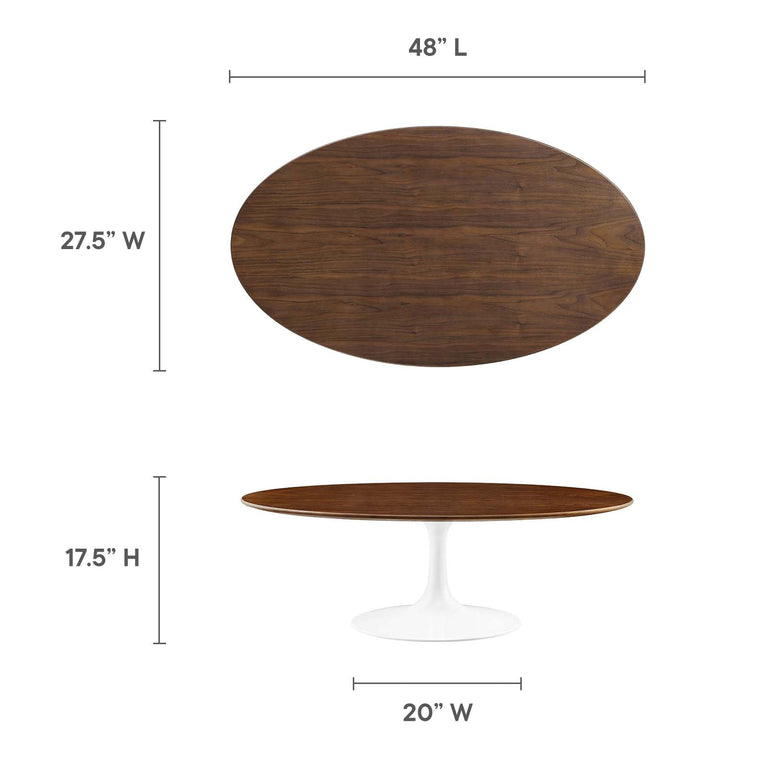 LIPPA WOOD OVAL COFFEE TABLE | LIVING ROOM