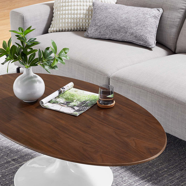 LIPPA WOOD OVAL COFFEE TABLE | LIVING ROOM