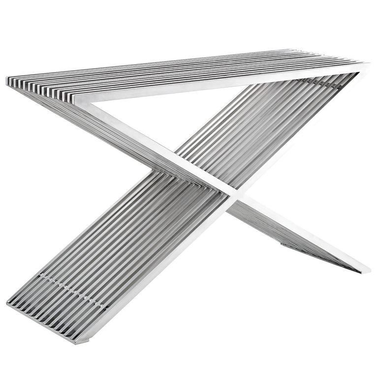 PRESS STAINLESS STEEL CONSOLE TABLE | LIVING ROOM