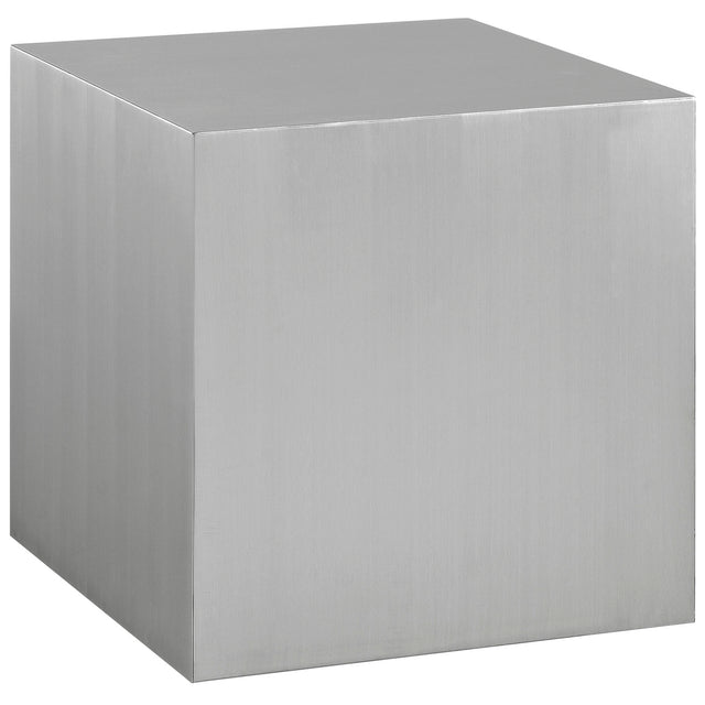 CAST STAINLESS STEEL SIDE TABLE | LIVING ROOM