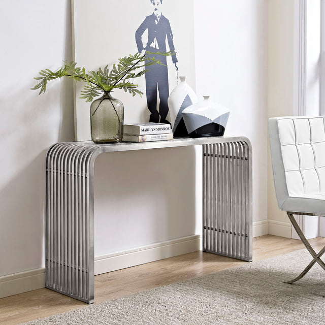 PIPE STAINLESS STEEL CONSOLE TABLE | LIVING ROOM