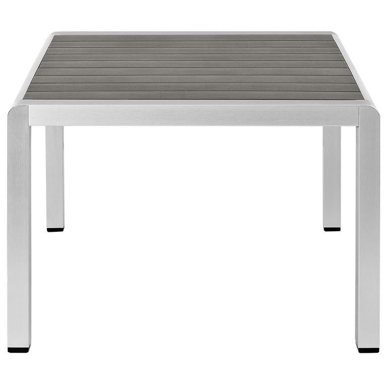 SHORE OUTDOOR PATIO ALUMINUM COFFEE TABLE