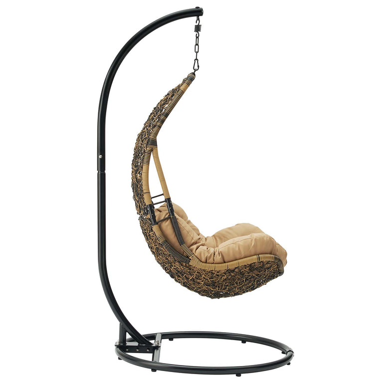 ABATE WICKER RATTAN OUTDOOR PATIO SWING CHAIR
