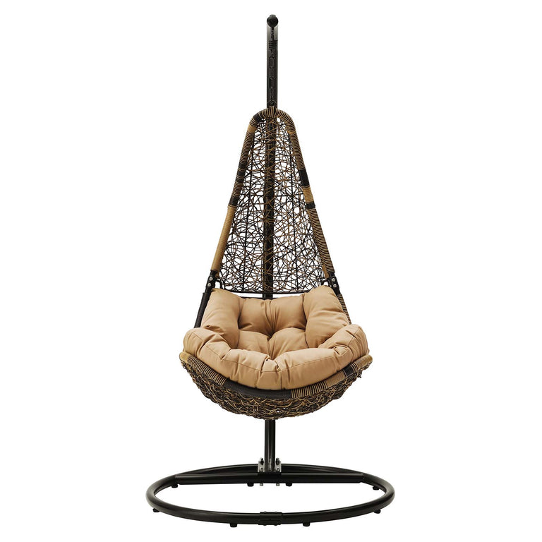ABATE WICKER RATTAN OUTDOOR PATIO SWING CHAIR
