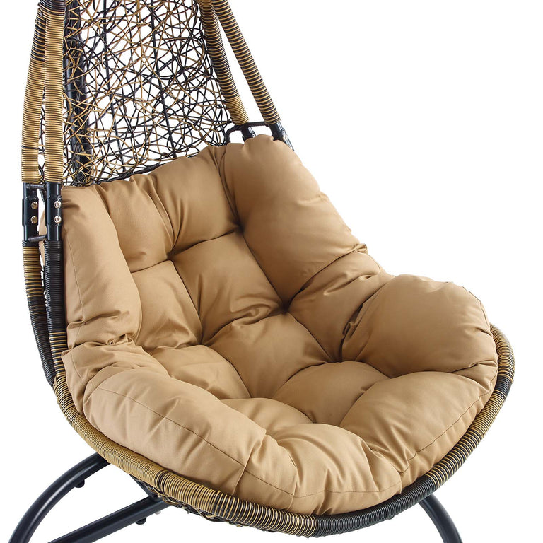 ABATE WICKER RATTAN OUTDOOR PATIO SWING CHAIR