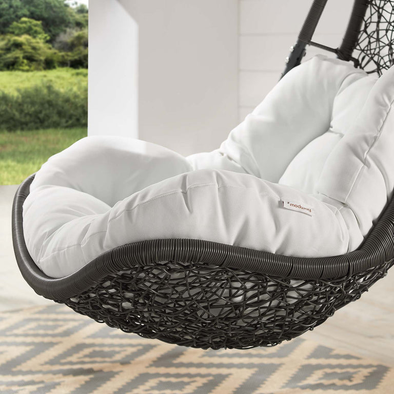 ABATE WICKER RATTAN OUTDOOR PATIO SWING CHAIR