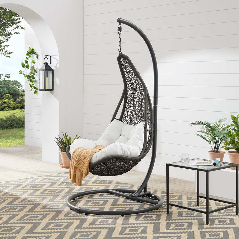 ABATE WICKER RATTAN OUTDOOR PATIO SWING CHAIR