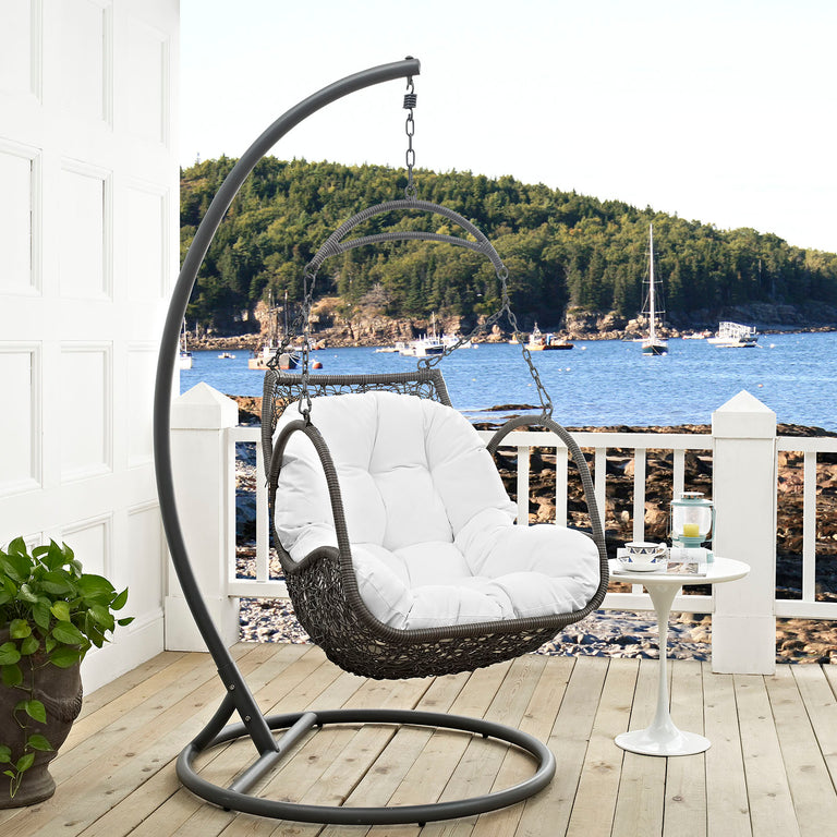 ARBOR OUTDOOR PATIO WOOD SWING CHAIR