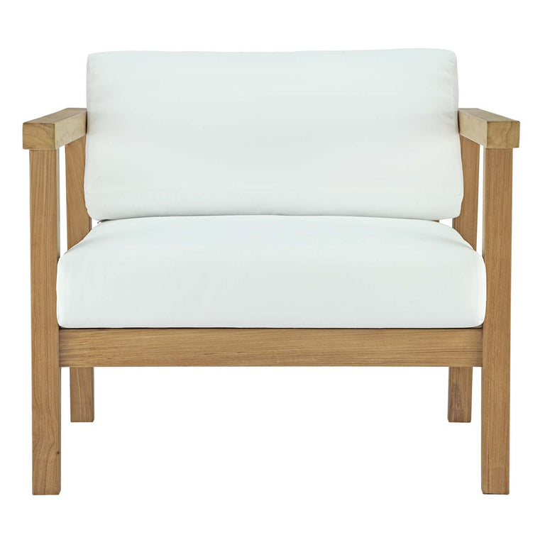 BAYPORT OUTDOOR PATIO TEAK ARMCHAIR