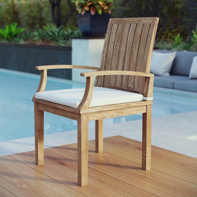 MARINA OUTDOOR PATIO TEAK DINING CHAIR