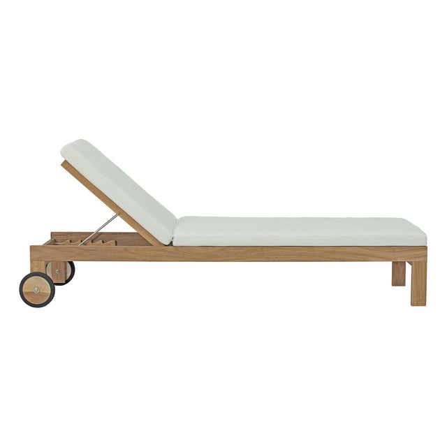 UPLAND OUTDOOR PATIO TEAK CHAISE