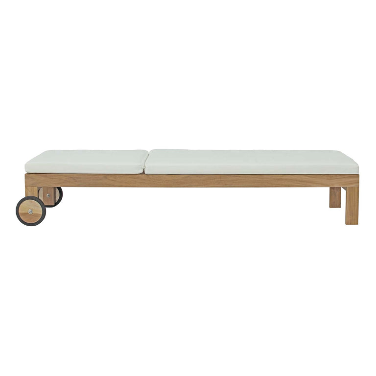 UPLAND OUTDOOR PATIO TEAK CHAISE
