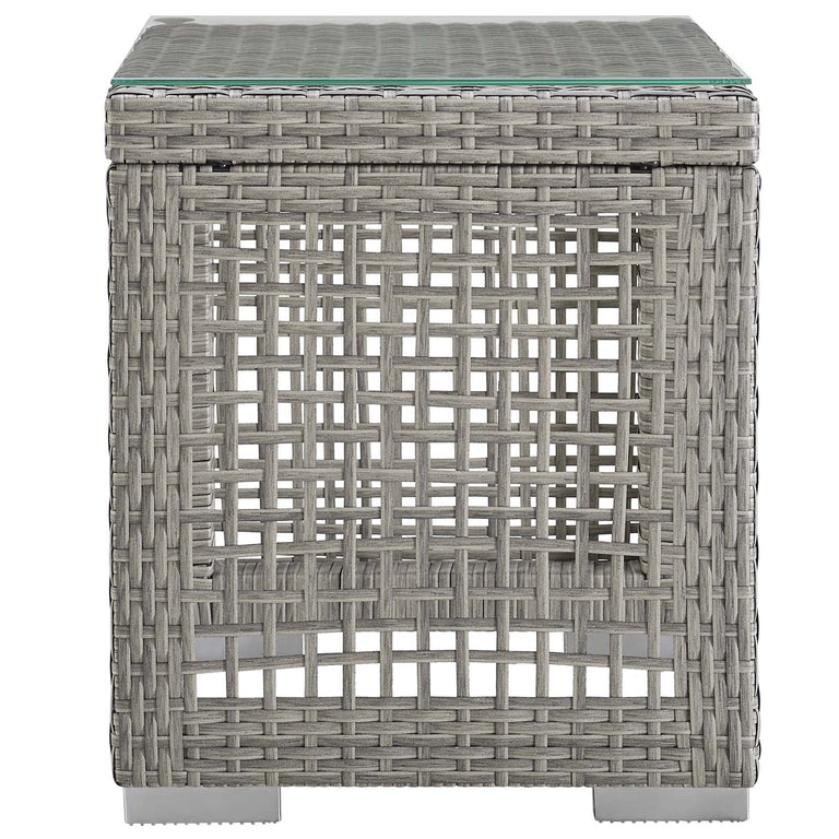 AURA OUTDOOR PATIO WICKER RATTAN SIDE TABLE