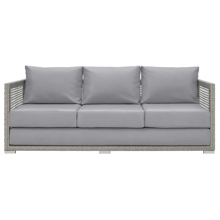 AURA OUTDOOR PATIO WICKER RATTAN SOFA
