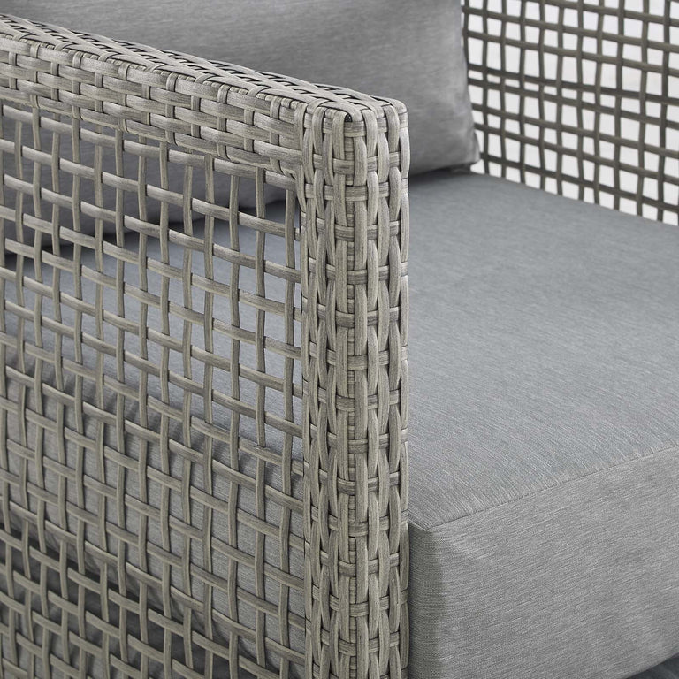AURA OUTDOOR PATIO WICKER RATTAN LOVESEAT