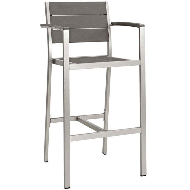 SHORE 3 PIECE OUTDOOR PATIO ALUMINUM PUB SET