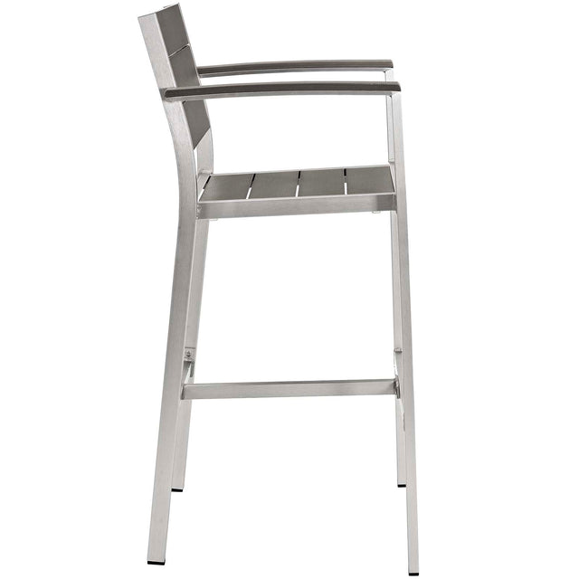SHORE 3 PIECE OUTDOOR PATIO ALUMINUM PUB SET