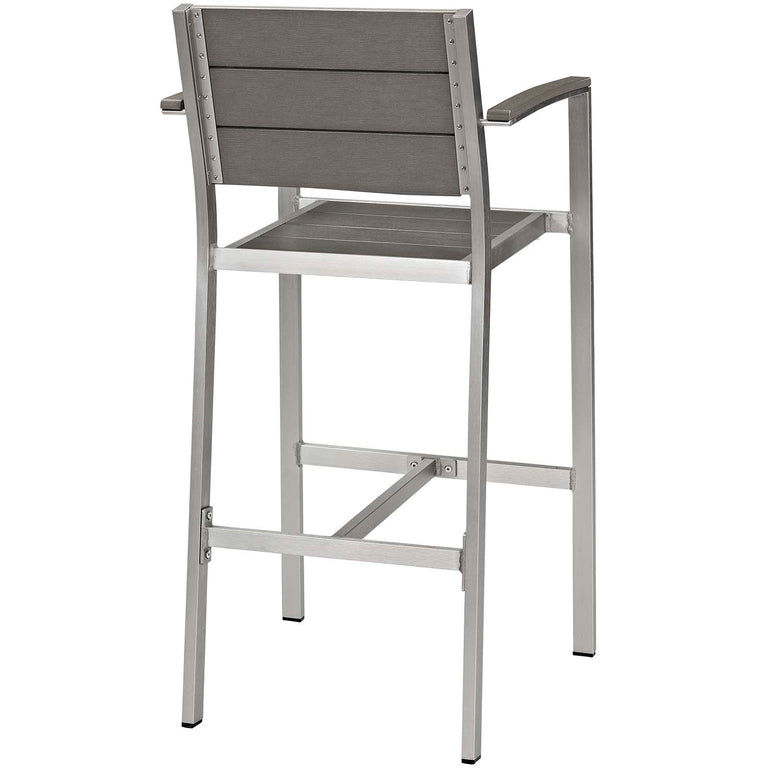 SHORE 3 PIECE OUTDOOR PATIO ALUMINUM PUB SET