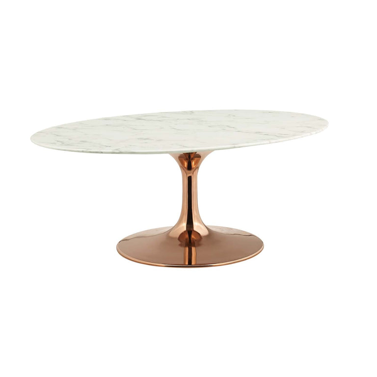LIPPA WOOD OVAL COFFEE TABLE | LIVING ROOM