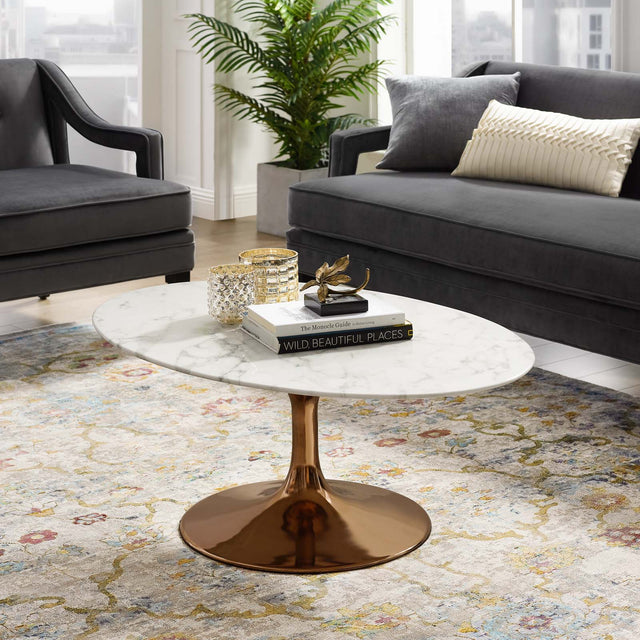 LIPPA WOOD OVAL COFFEE TABLE | LIVING ROOM