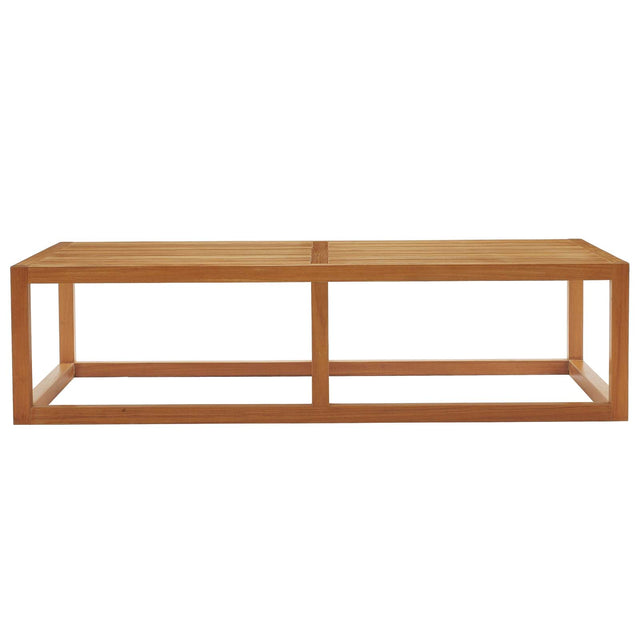 NEWBURY OUTDOOR PATIO PREMIUM GRADE A TEAK WOOD COFFEE TABLE