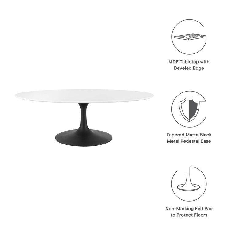 LIPPA WOOD OVAL COFFEE TABLE | LIVING ROOM
