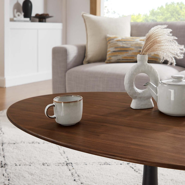 LIPPA WOOD OVAL COFFEE TABLE | LIVING ROOM