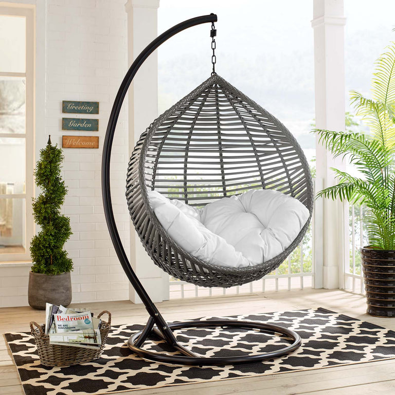 GARNER TEARDROP OUTDOOR PATIO SWING CHAIR