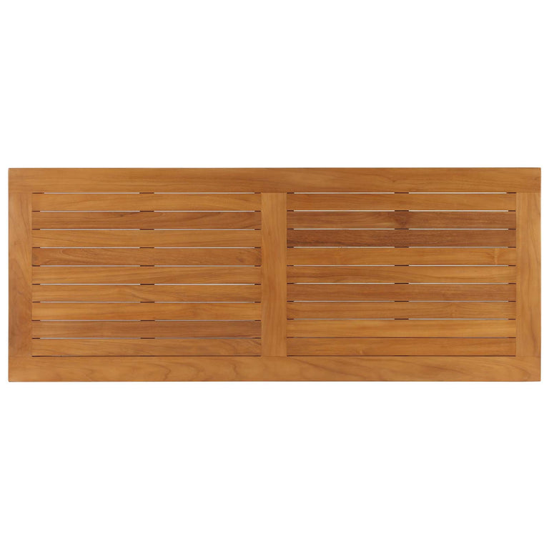 UPLAND OUTDOOR PATIO TEAK WOOD COFFEE TABLE