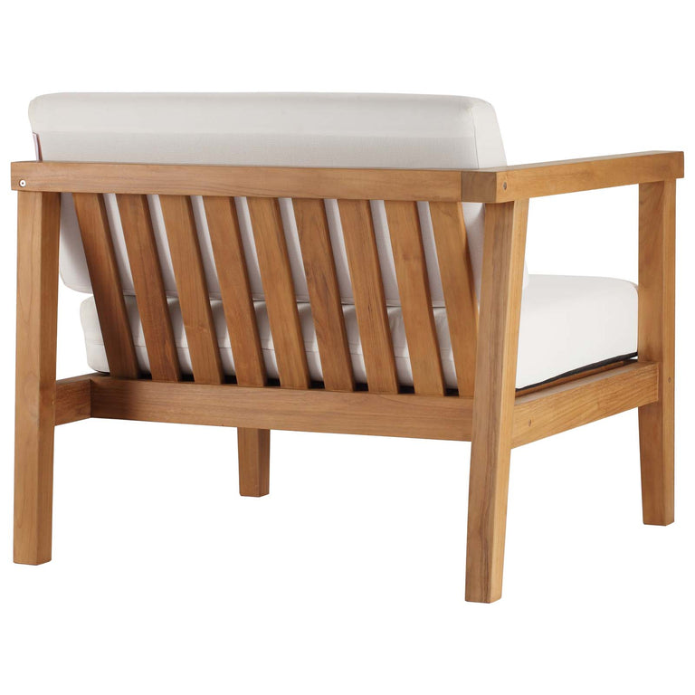 BAYPORT OUTDOOR PATIO TEAK WOOD 2-SEATER LOVESEAT