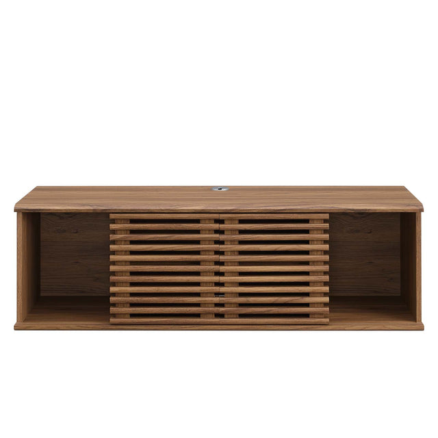 RENDER WALL-MOUNT MEDIA CONSOLE TV STAND | LIVING ROOM