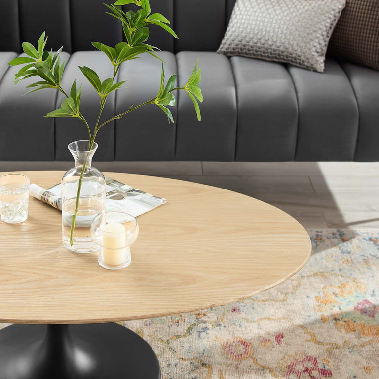 LIPPA WOOD OVAL COFFEE TABLE | LIVING ROOM