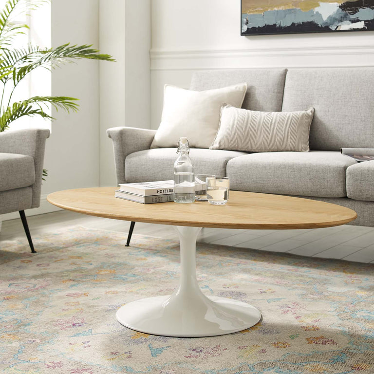 LIPPA WOOD OVAL COFFEE TABLE | LIVING ROOM