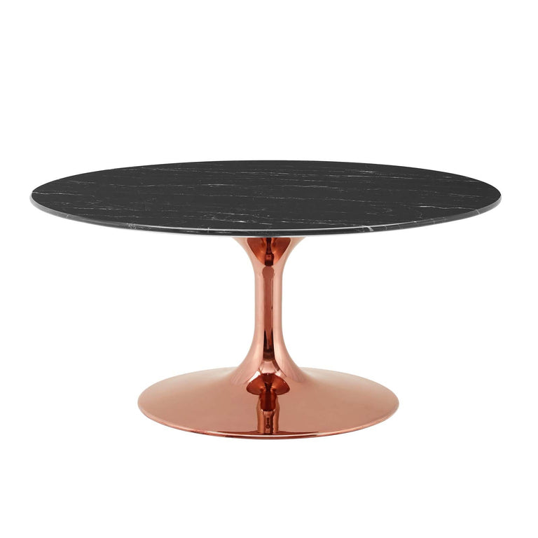 LIPPA ROUND FAUX MARBLE COFFEE TABLE | LIVING ROOM