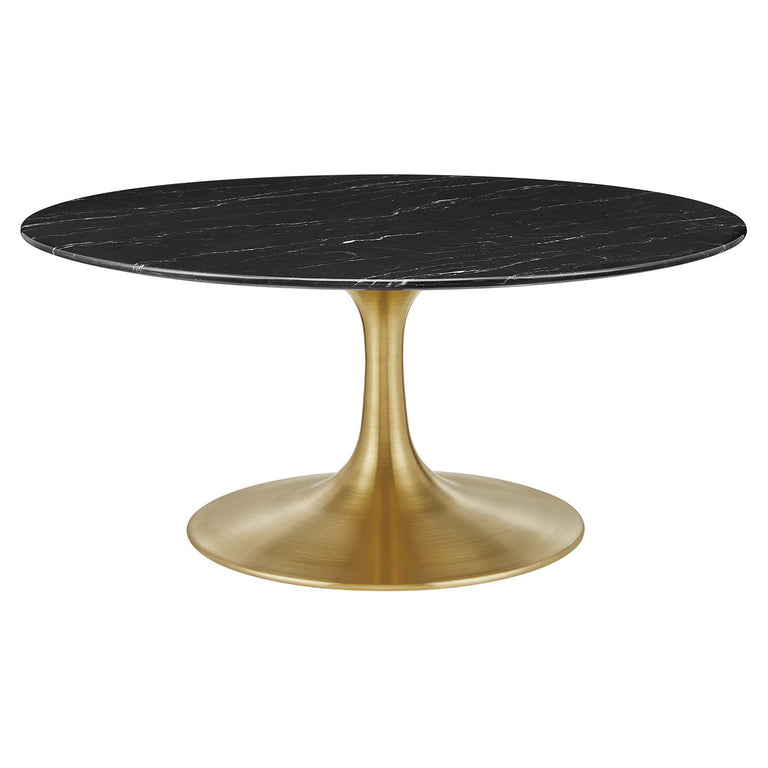 LIPPA ROUND FAUX MARBLE COFFEE TABLE | LIVING ROOM