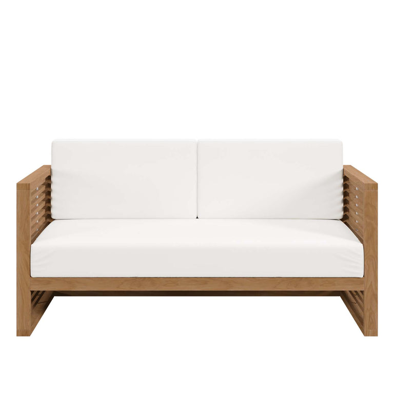 CARLSBAD TEAK WOOD OUTDOOR PATIO LOVESEAT