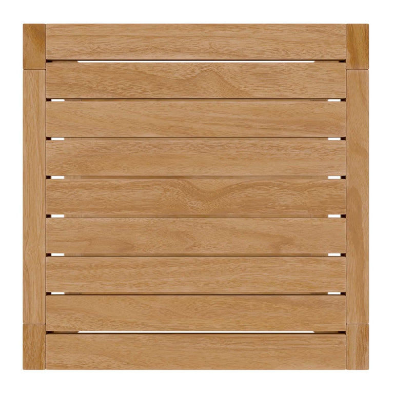 CARLSBAD TEAK WOOD OUTDOOR PATIO SIDE TABLE