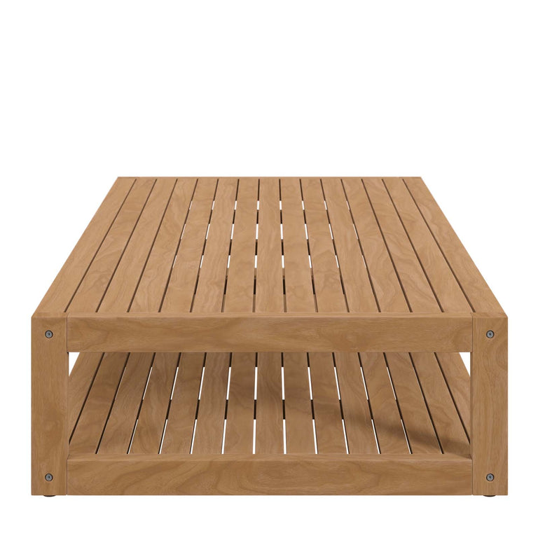 CARLSBAD TEAK WOOD OUTDOOR PATIO COFFEE TABLE