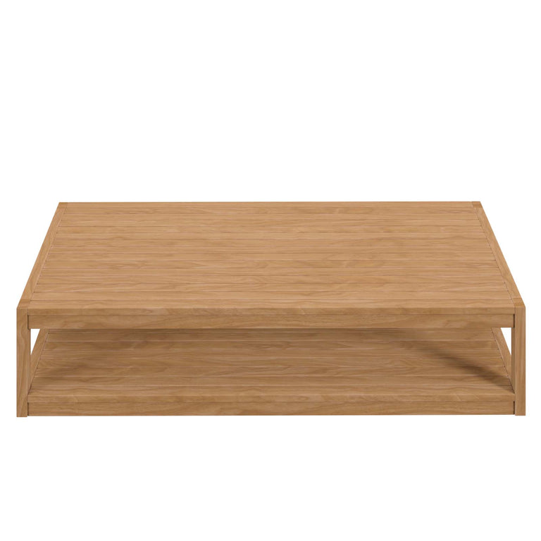 CARLSBAD TEAK WOOD OUTDOOR PATIO COFFEE TABLE