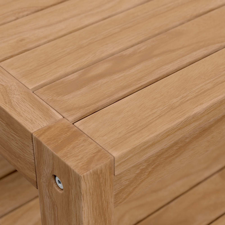 CARLSBAD TEAK WOOD OUTDOOR PATIO COFFEE TABLE