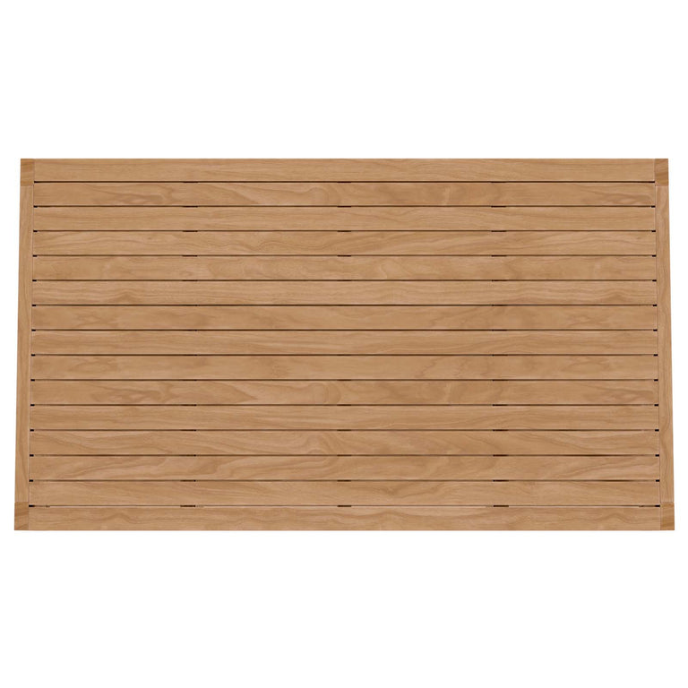 CARLSBAD TEAK WOOD OUTDOOR PATIO COFFEE TABLE