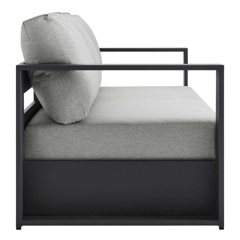 TAHOE OUTDOOR PATIO POWDER-COATED ALUMINUM SOFA