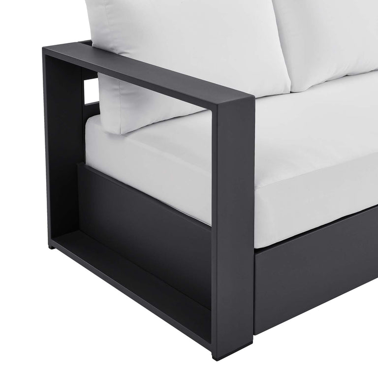 TAHOE OUTDOOR PATIO POWDER-COATED ALUMINUM SOFA