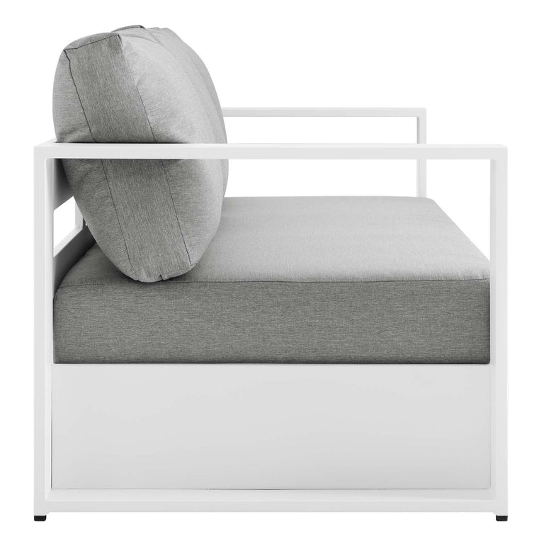 TAHOE OUTDOOR PATIO POWDER-COATED ALUMINUM SOFA