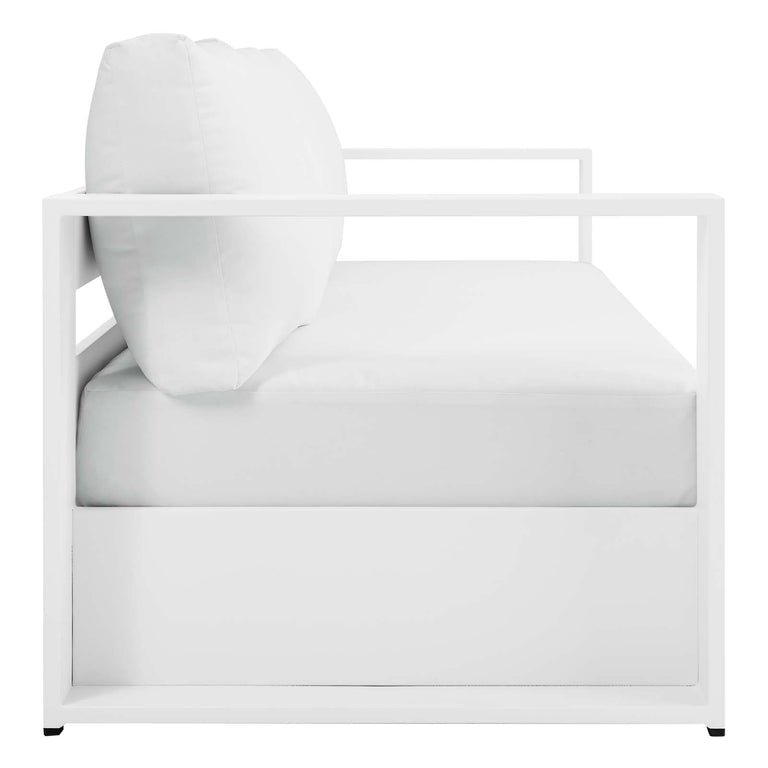 TAHOE OUTDOOR PATIO POWDER-COATED ALUMINUM SOFA