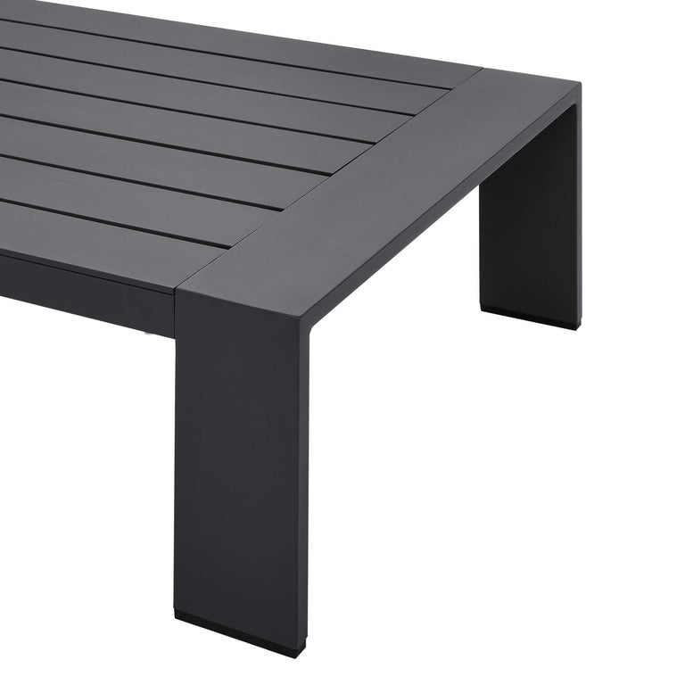 TAHOE OUTDOOR PATIO POWDER-COATED ALUMINUM COFFEE TABLE